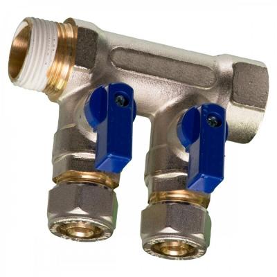 COLLECTEUR+VANNE 16X3/4" 2-0 (2GR) BLEU